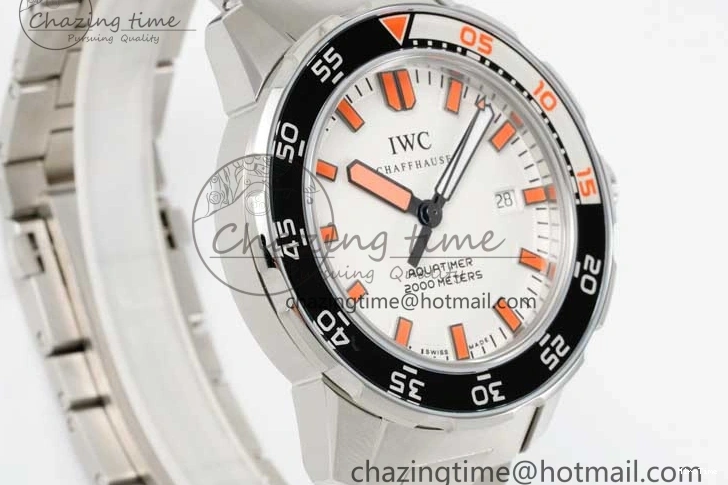 MIROTIME 0115 BestValue Aquatimer Automatic SS RSF 1:1 Best Edition White Orange Dial on SS Bracelet A 7072